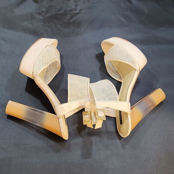 RACHEL ZOE BLOCK HEEL OPEN-TOE PLATFORM SANDAL G1 - Picture 11 of 16